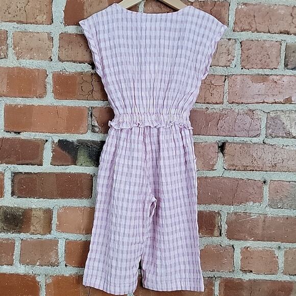 Peek Janice Jumpsuit in Pink Plaid Toddler Kid 2T - Picture 7 of 16